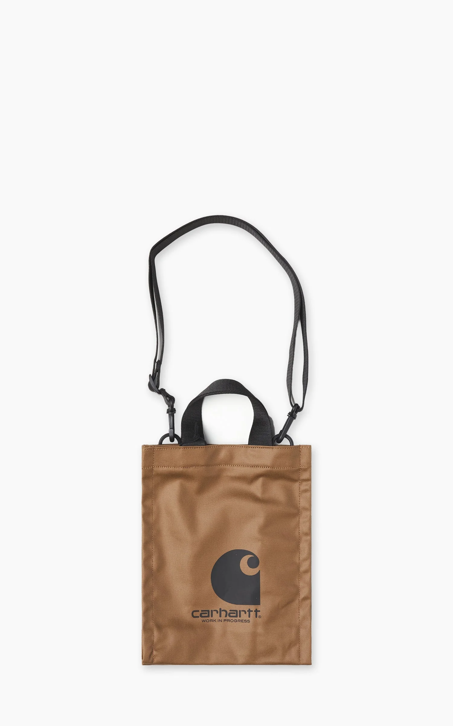 CARHARTT WIP CARHARTT WIP SHOPPING BAG COTTON CANVAS HAMILTON BROWN/BLACK - 1