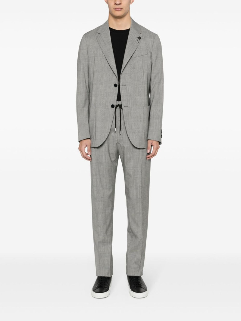 LARDINI Prince-of-Wales-check wool suit outlook