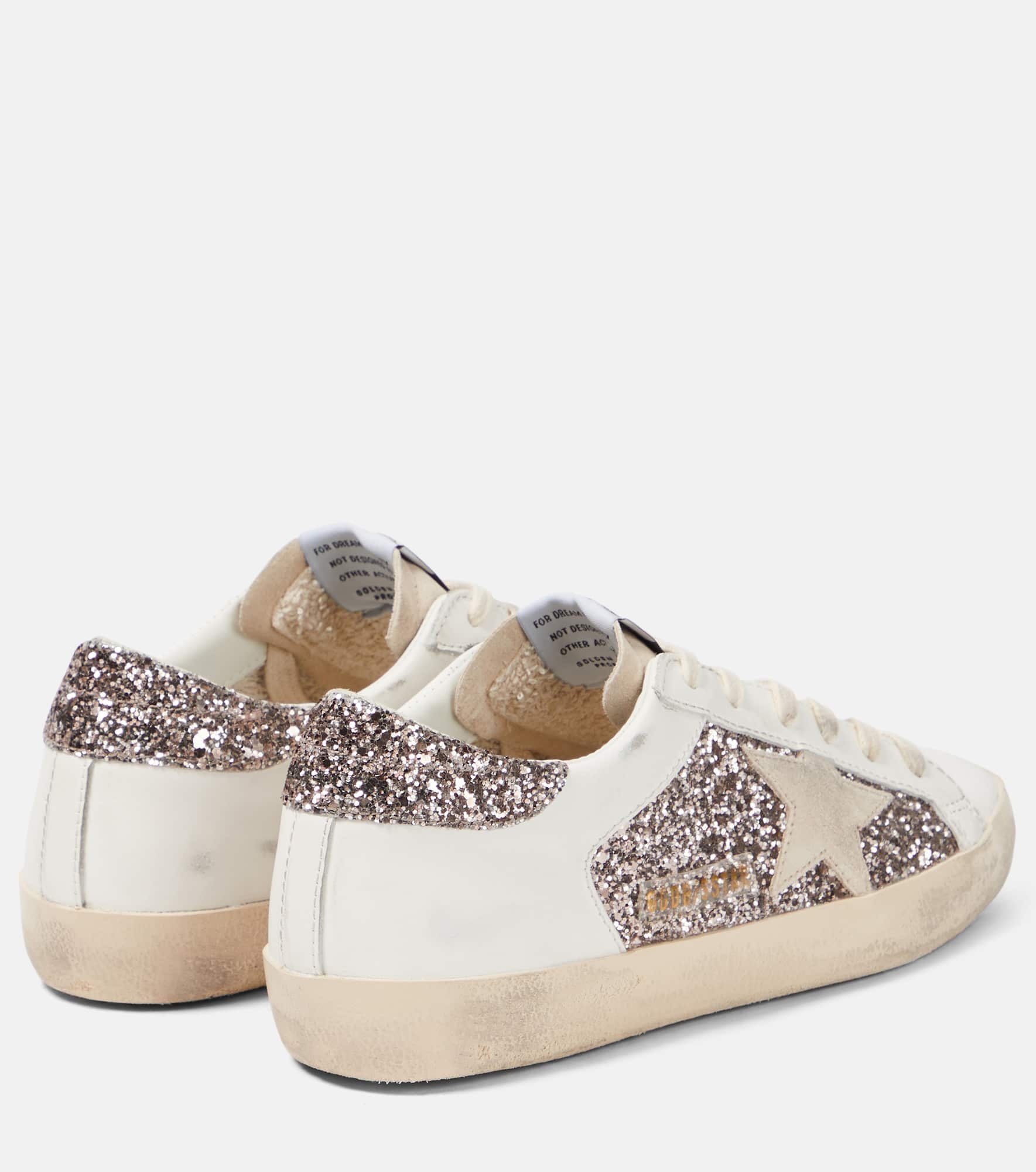 Super-Star glitter leather sneakers - 3