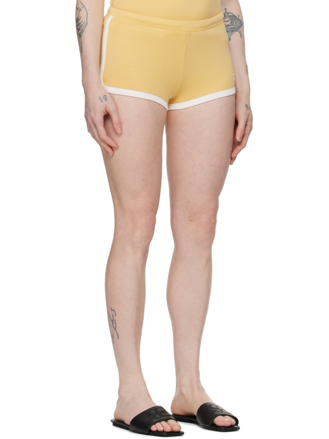 Yellow Contrast Shorts - 2