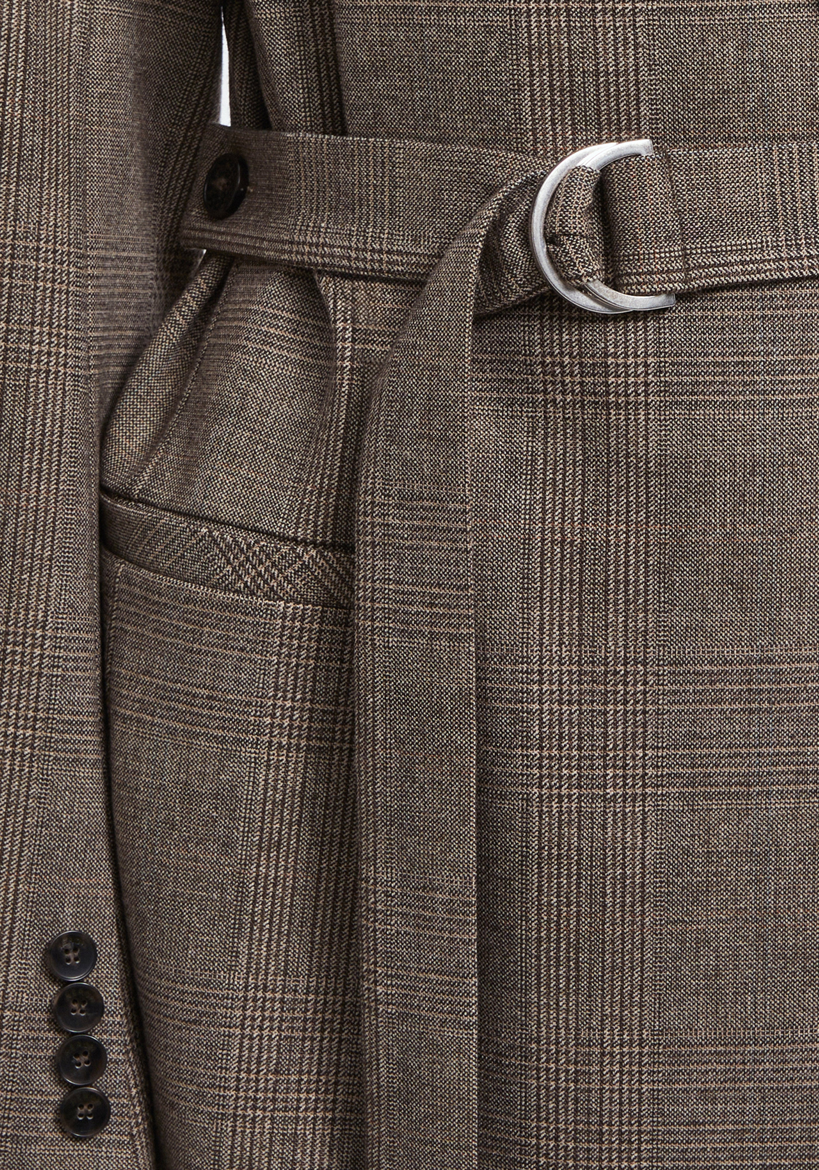 SHEPHERD
Checkered belted blazer - 4