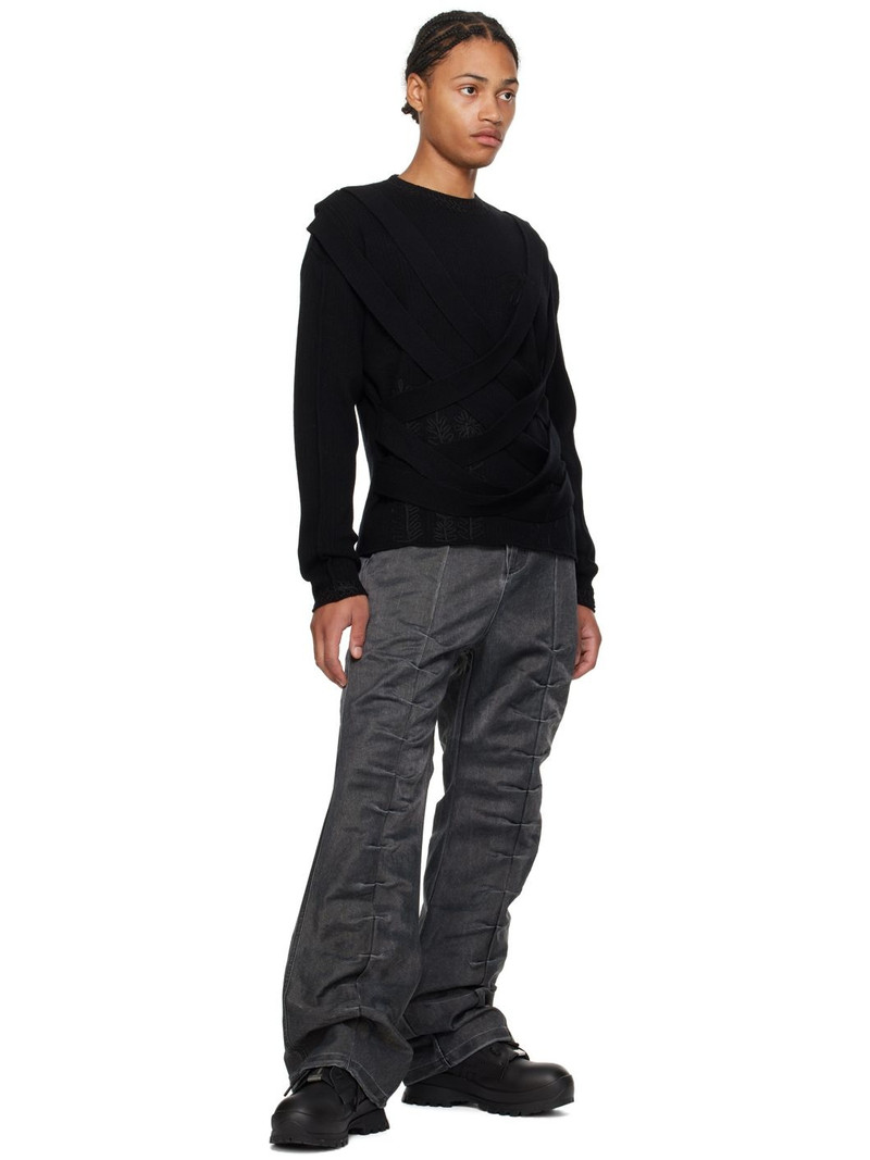 Andersson Bell Black Harness Sweater outlook