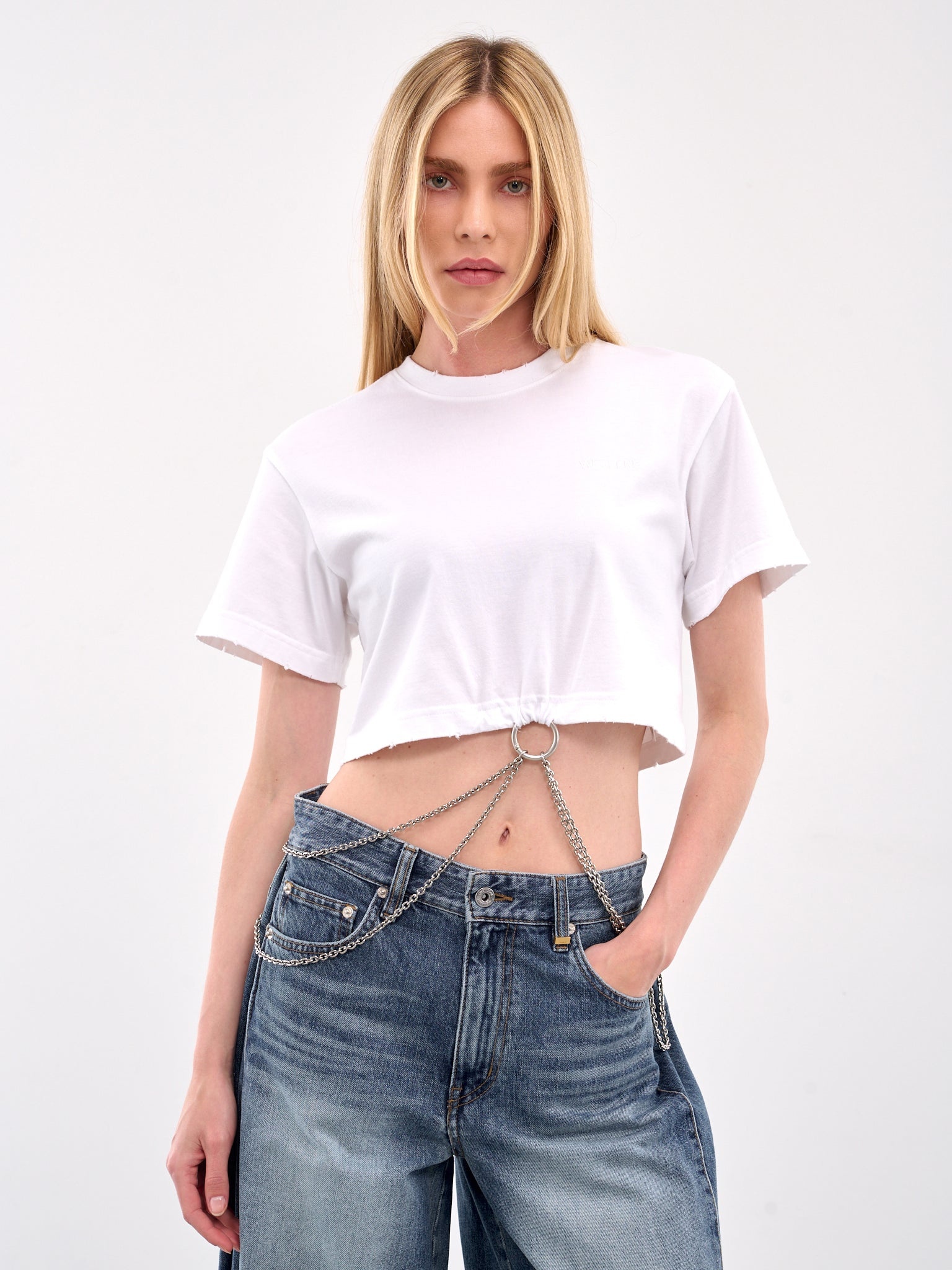 Ring & Chain Crop Tee - 4