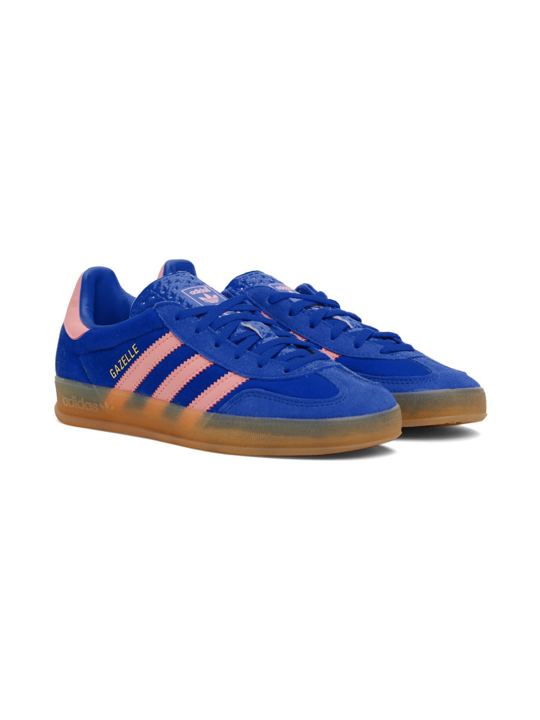 Blue & Pink Gazelle Indoor Sneakers - 4