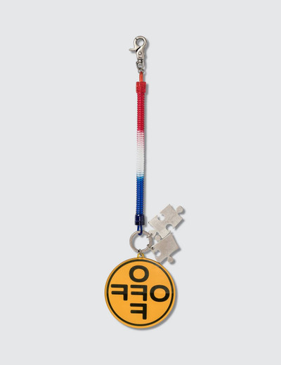 Off-White Cross Bungee Key Ring outlook