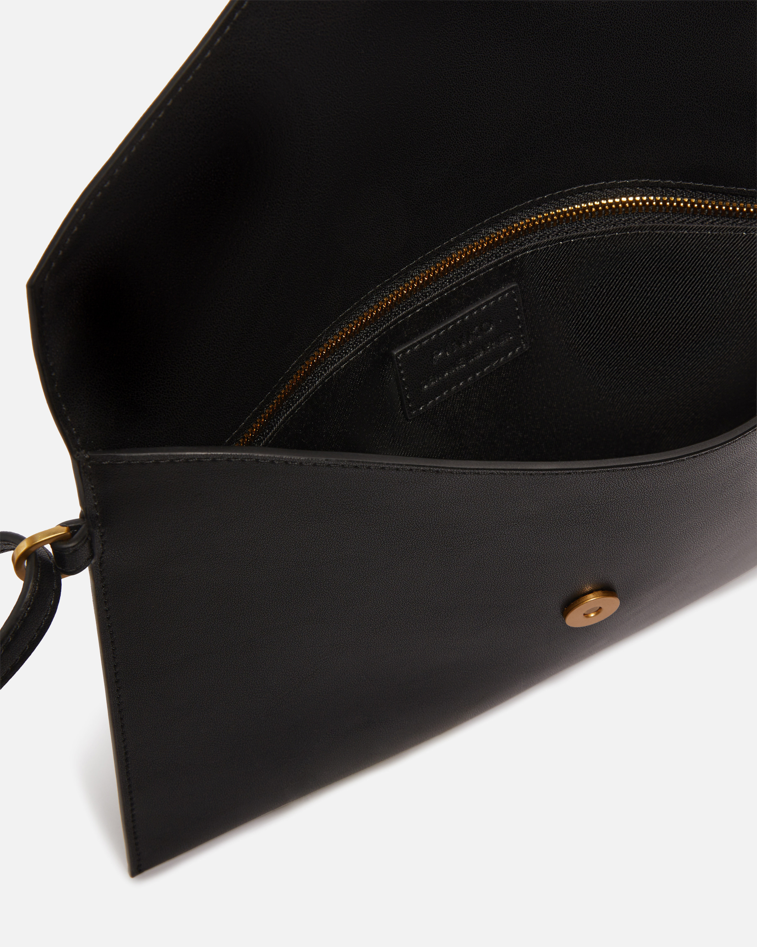 LEATHER CLUTCH WITH LOVE BIRDS LOGO - 3