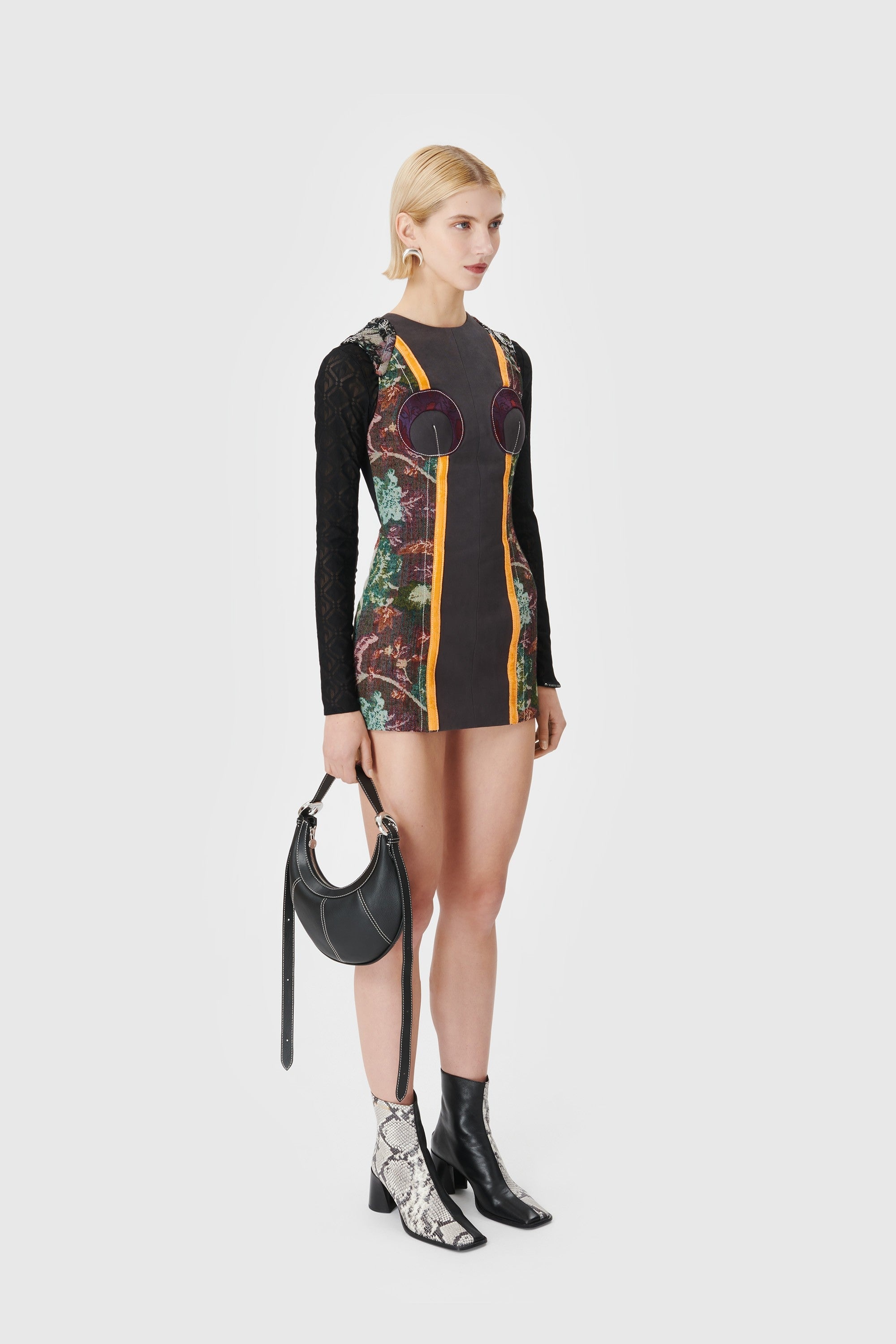 Regenerated Floral Tapestries Mini Dress - 6
