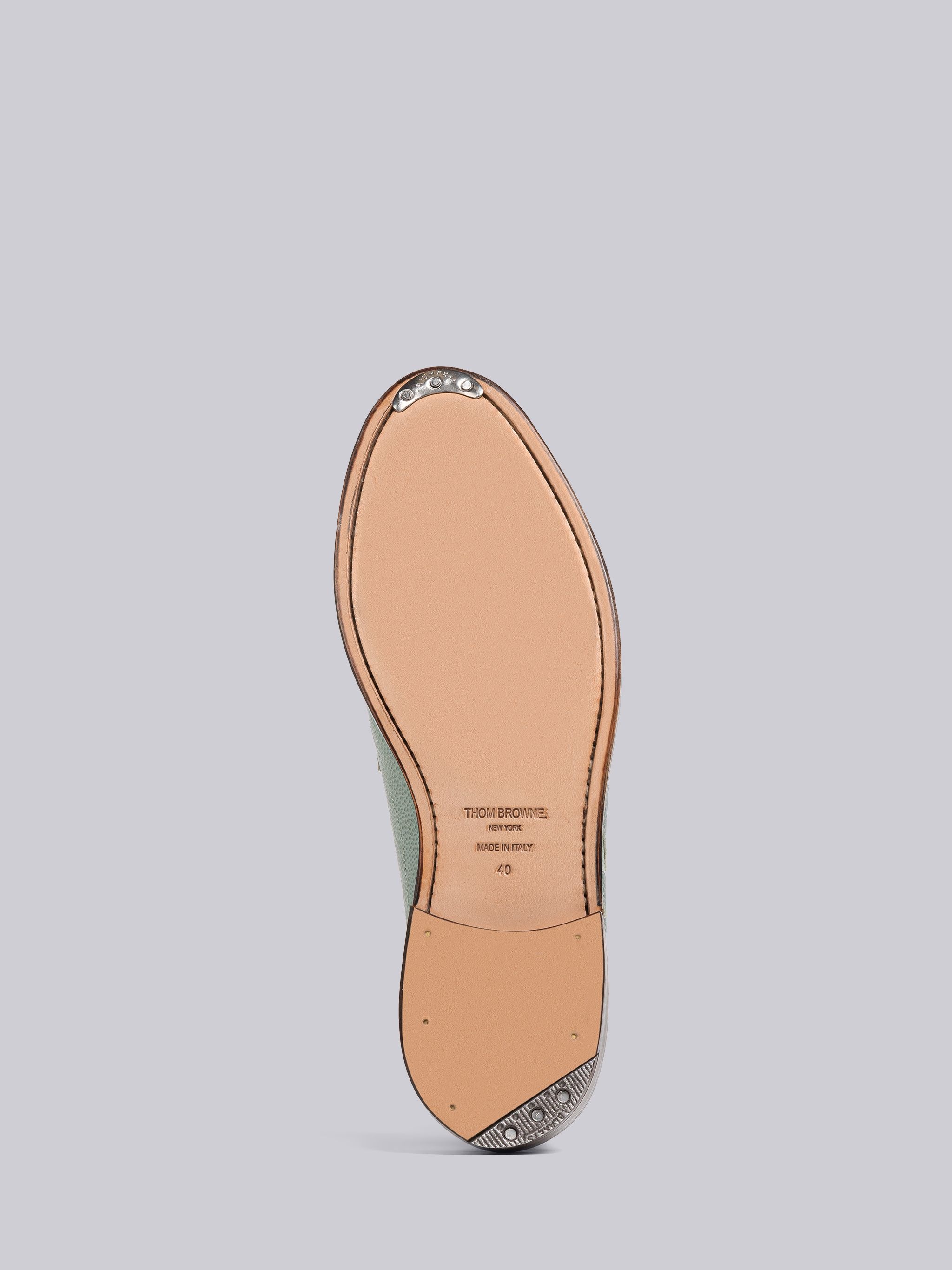 Pebble Grain Leather Floral Longwing Brogue - 5