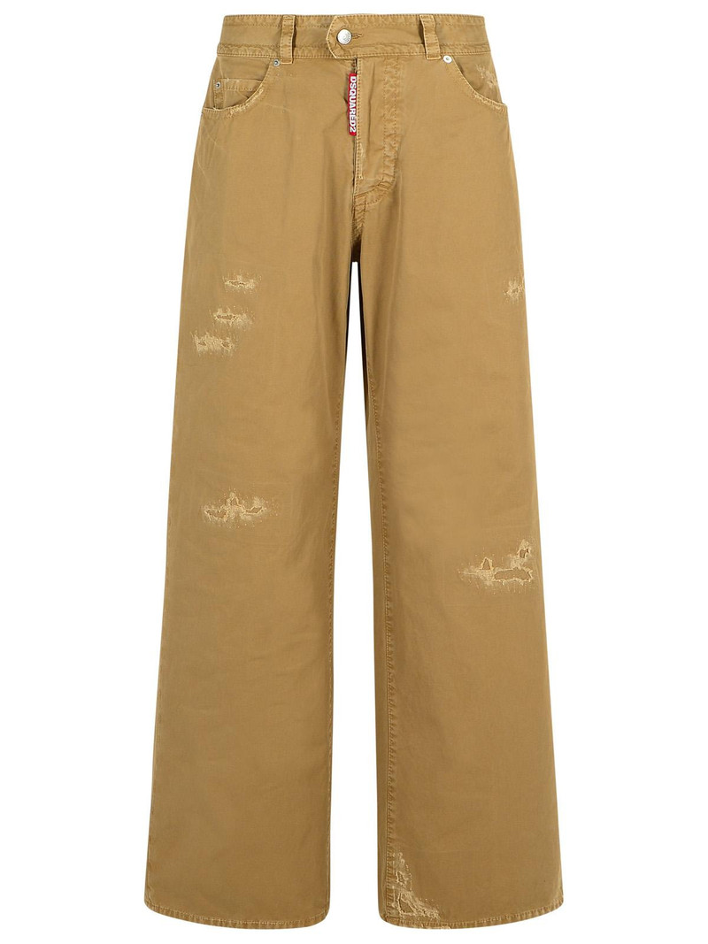 Dsquared2 '9 To 5' Beige Cotton Pants Women - 1