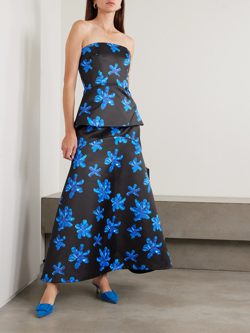 EMILIA WICKSTEAD Tamilla Floral-print Faille Maxi Skirt outlook