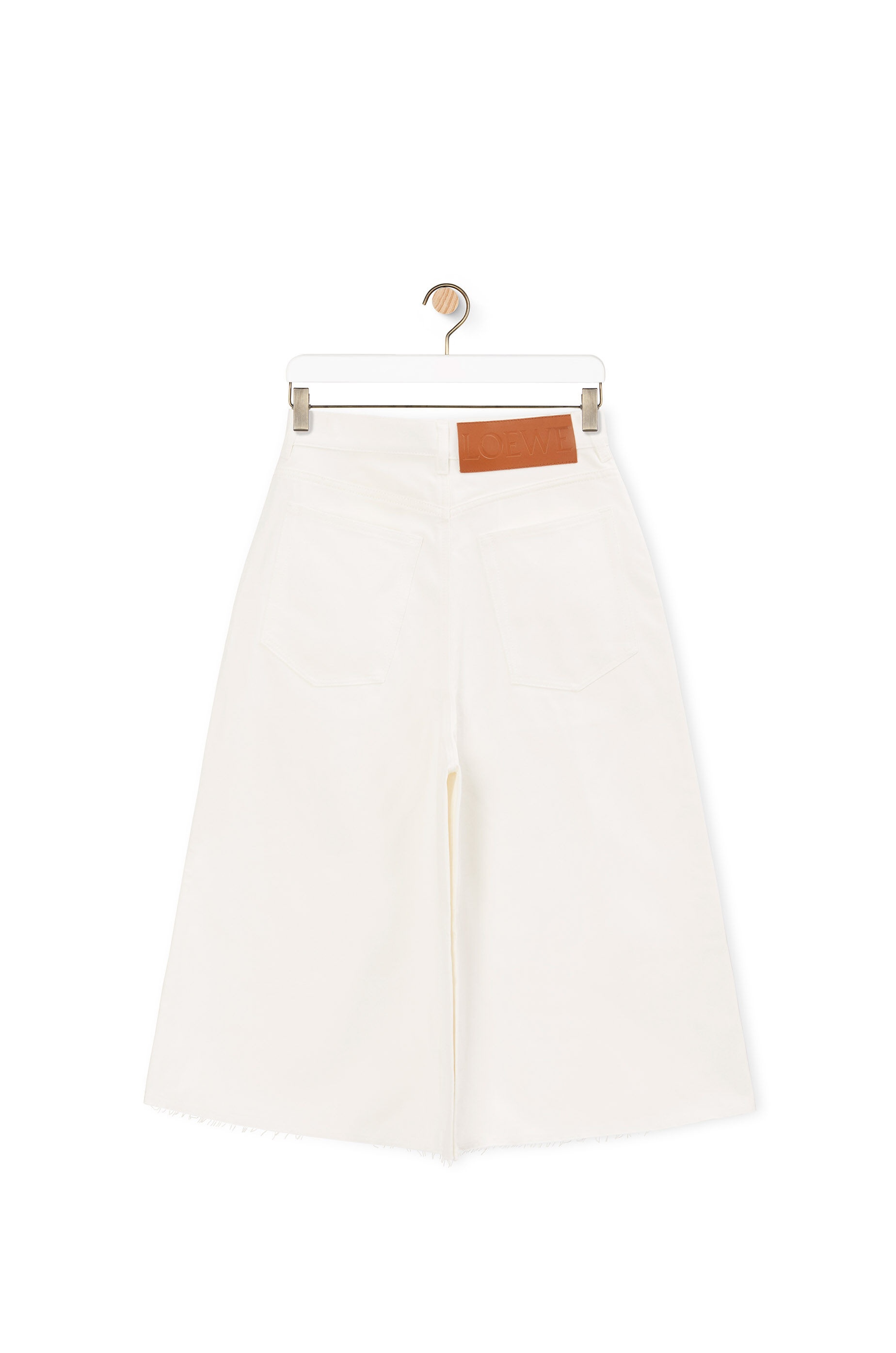 Flare cropped trousers in cotton - 2