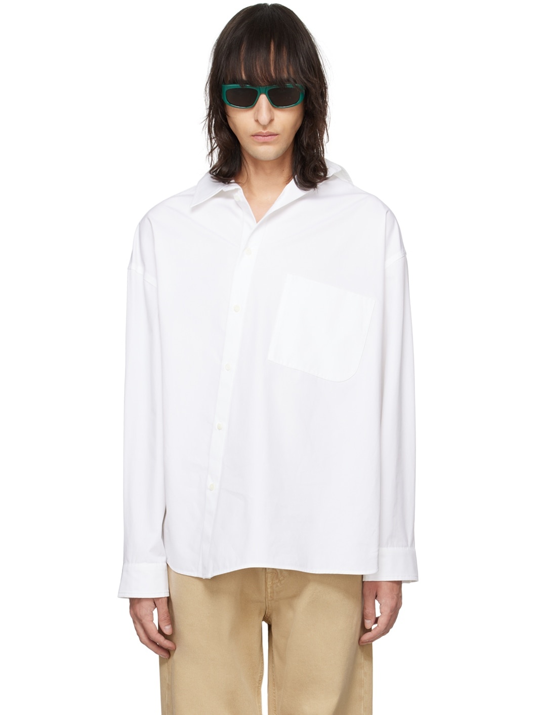 White Les Sculptures 'La chemise Cuadro' Shirt - 1