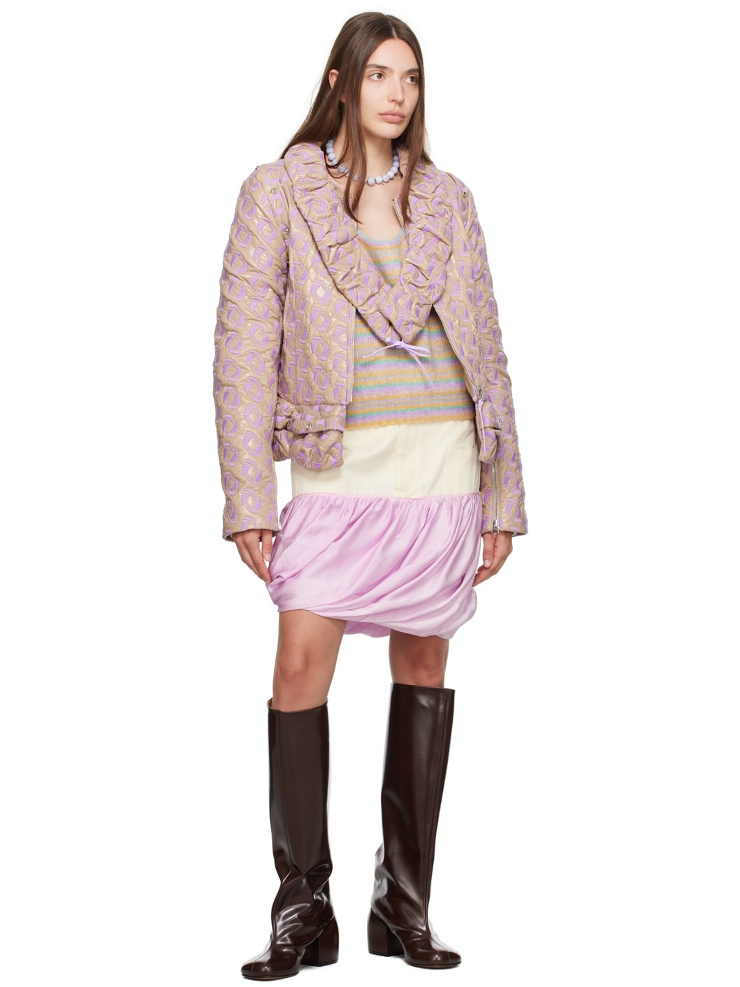Beige & Purple Mobius Jacket - 5