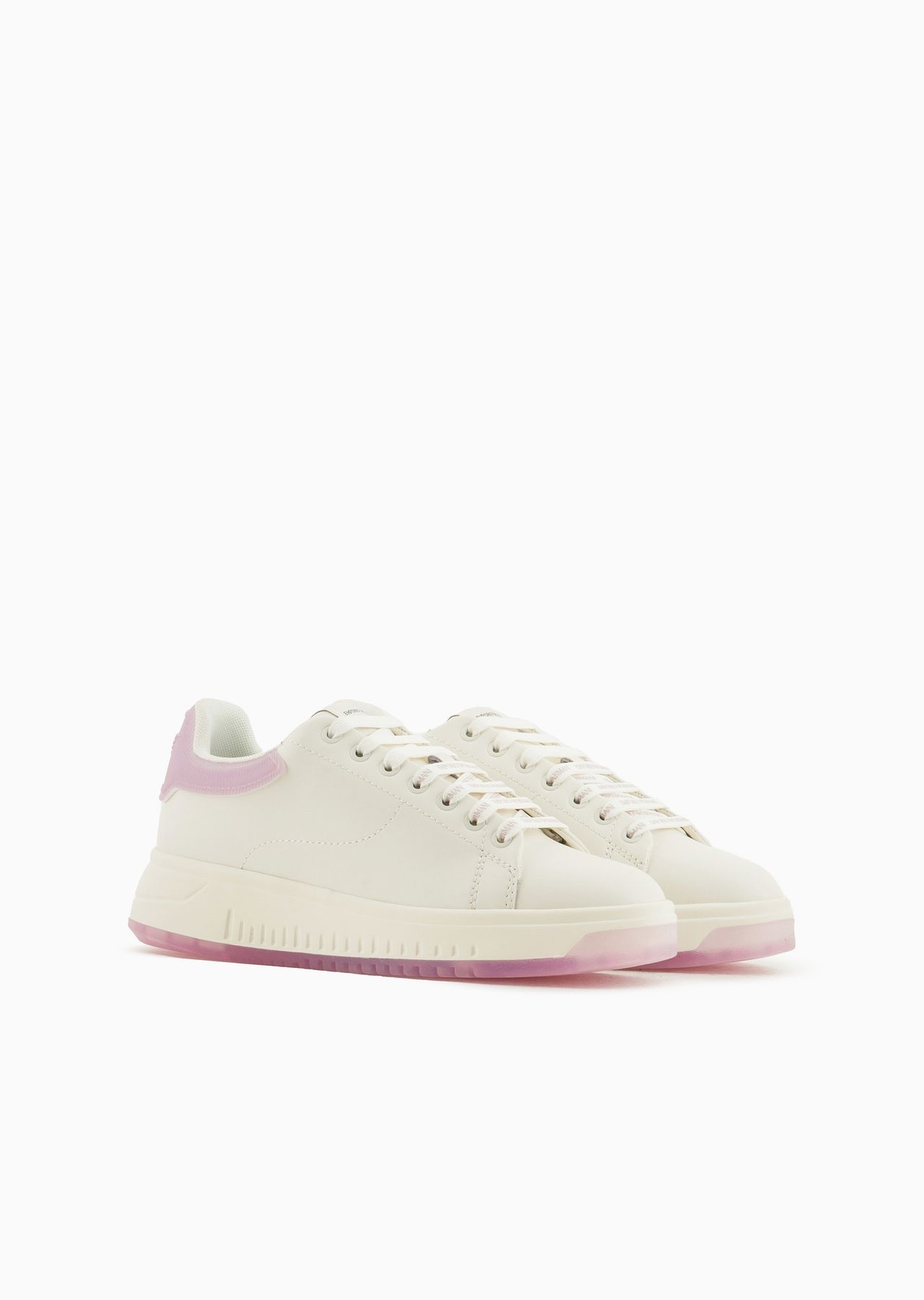 Leather sneakers with contrasting rubber back - 2