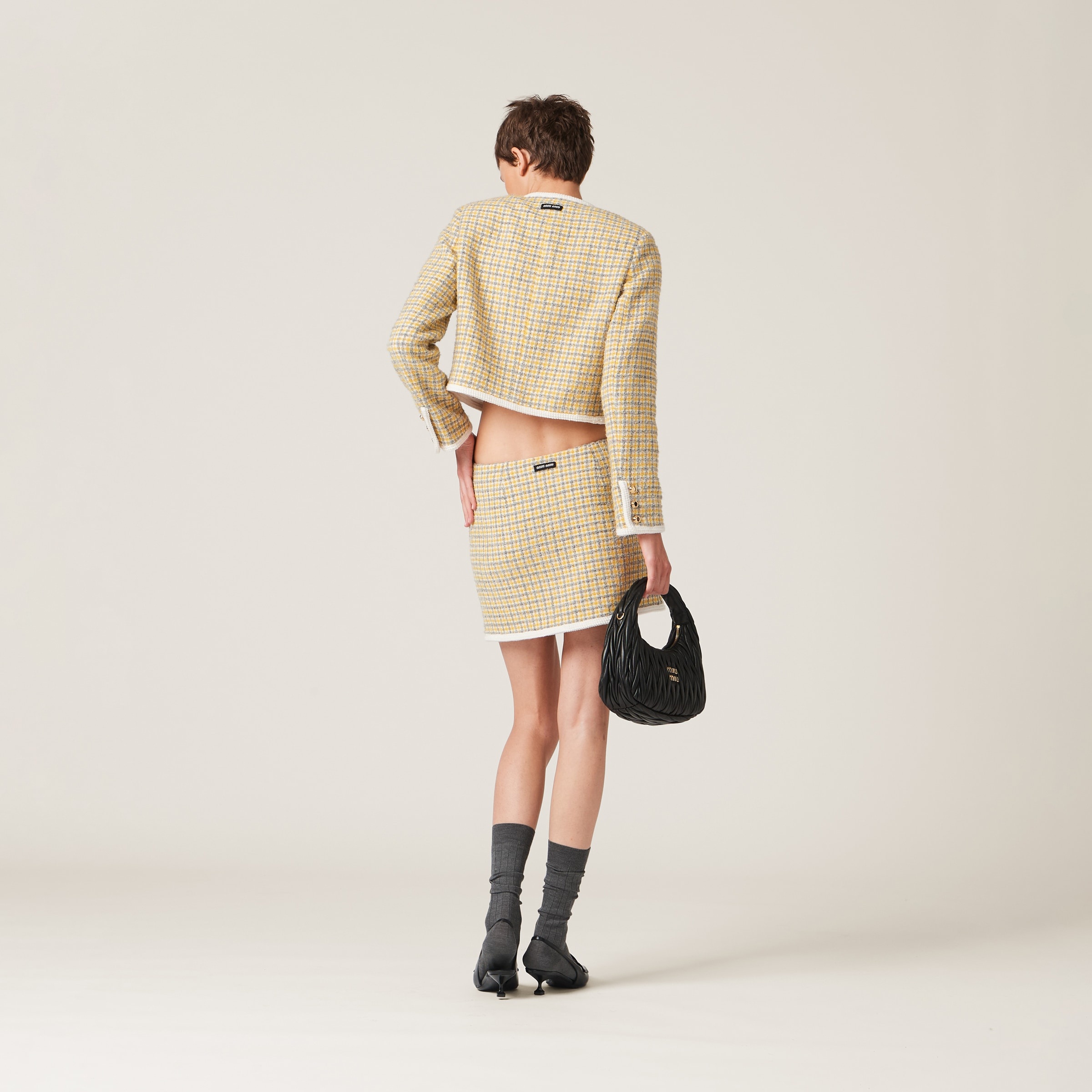 Single-breasted boucle jacket - 3