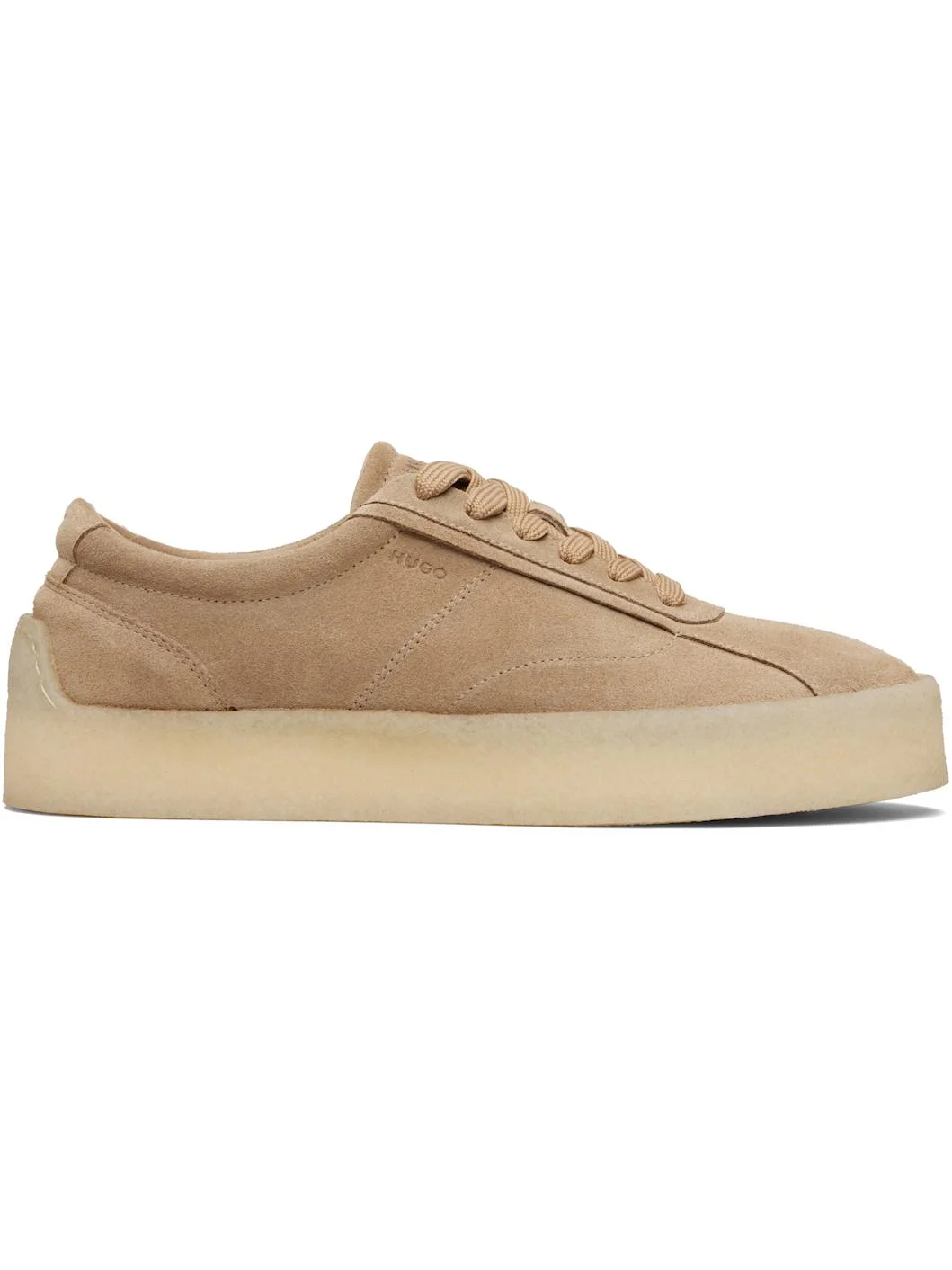 Beige Suede Sneakers - 1