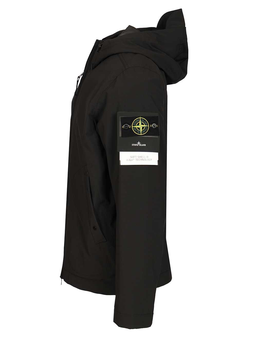 Soft Shell-R E.Dye® Jacket Coats Black - 3