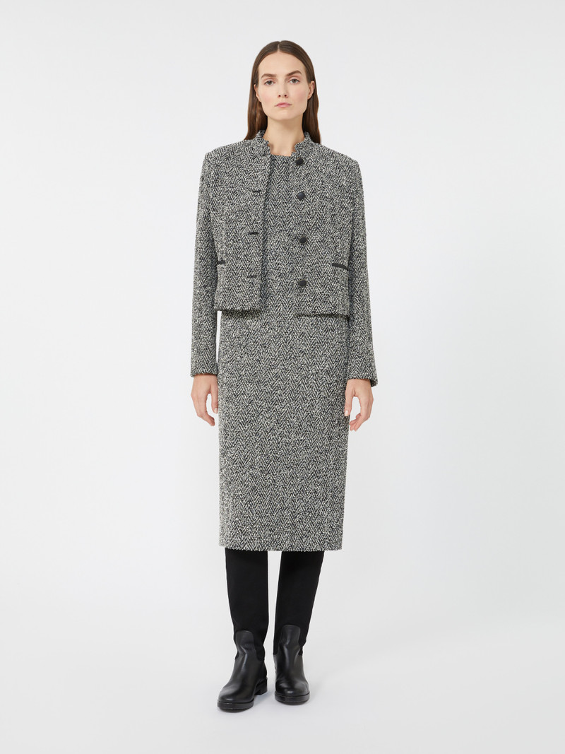 Max Mara DONALD Bouclé jersey cropped jacket outlook