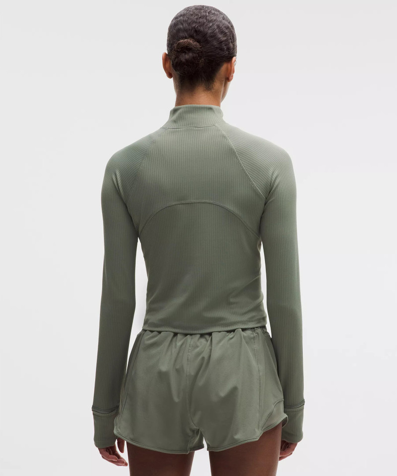 It's Rulu Ribbed Cropped Half Zip *Updated 3