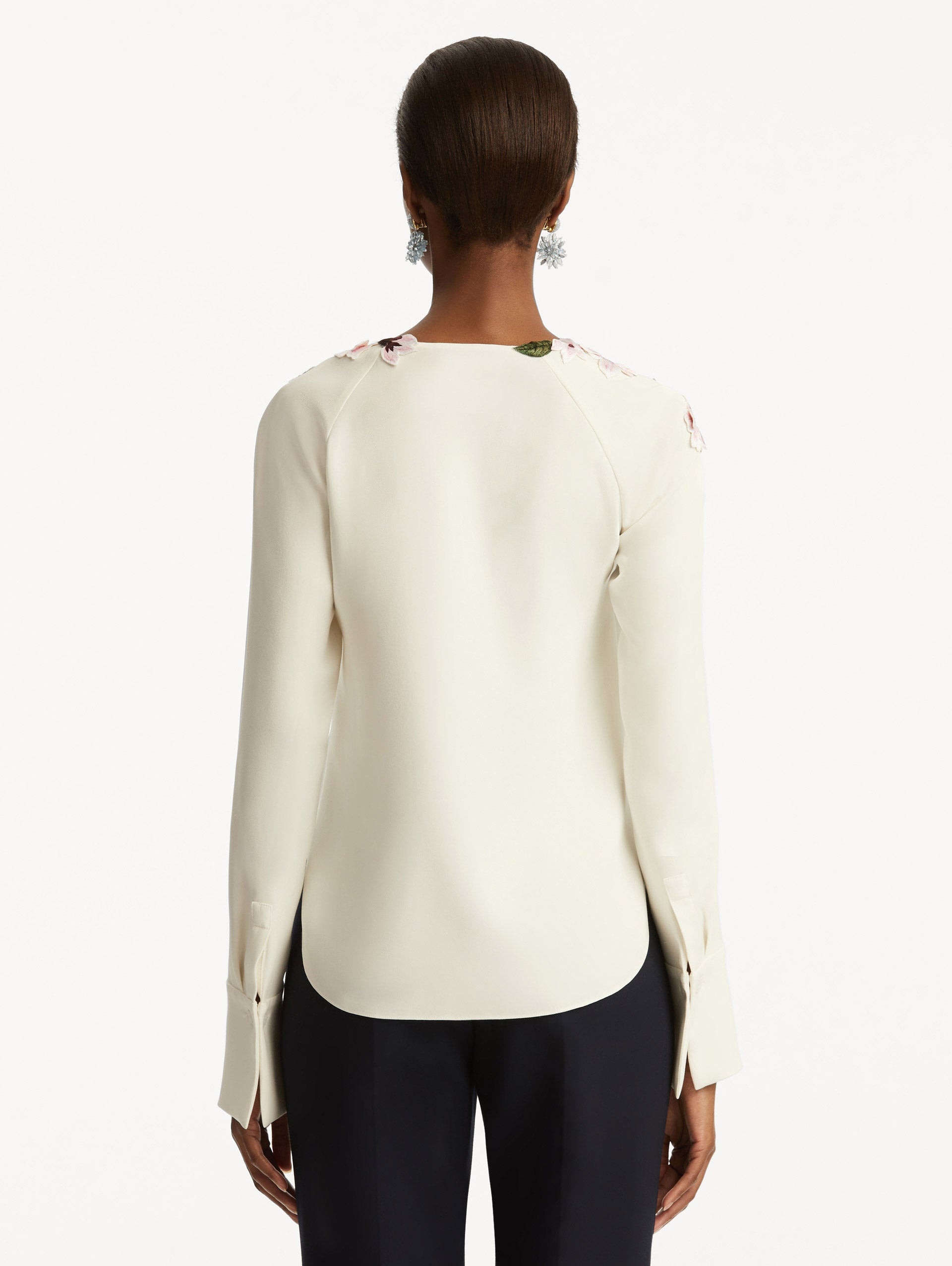 CHERRY BLOSSOM EMBROIDERED BLOUSE - 4