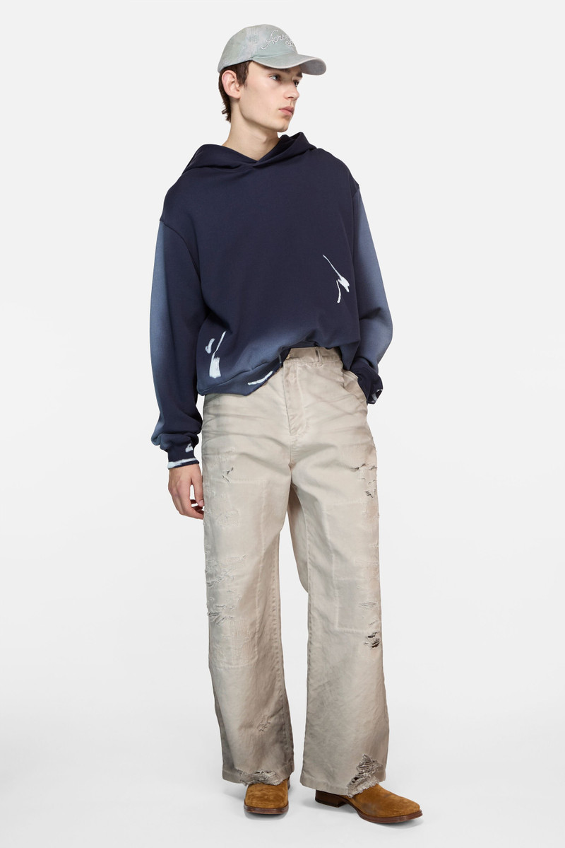 Acne Studios Hooded logo sweater - Navy blue outlook