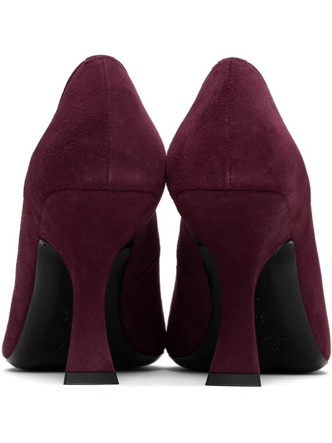 Burgundy Viva Suede Heels - 2