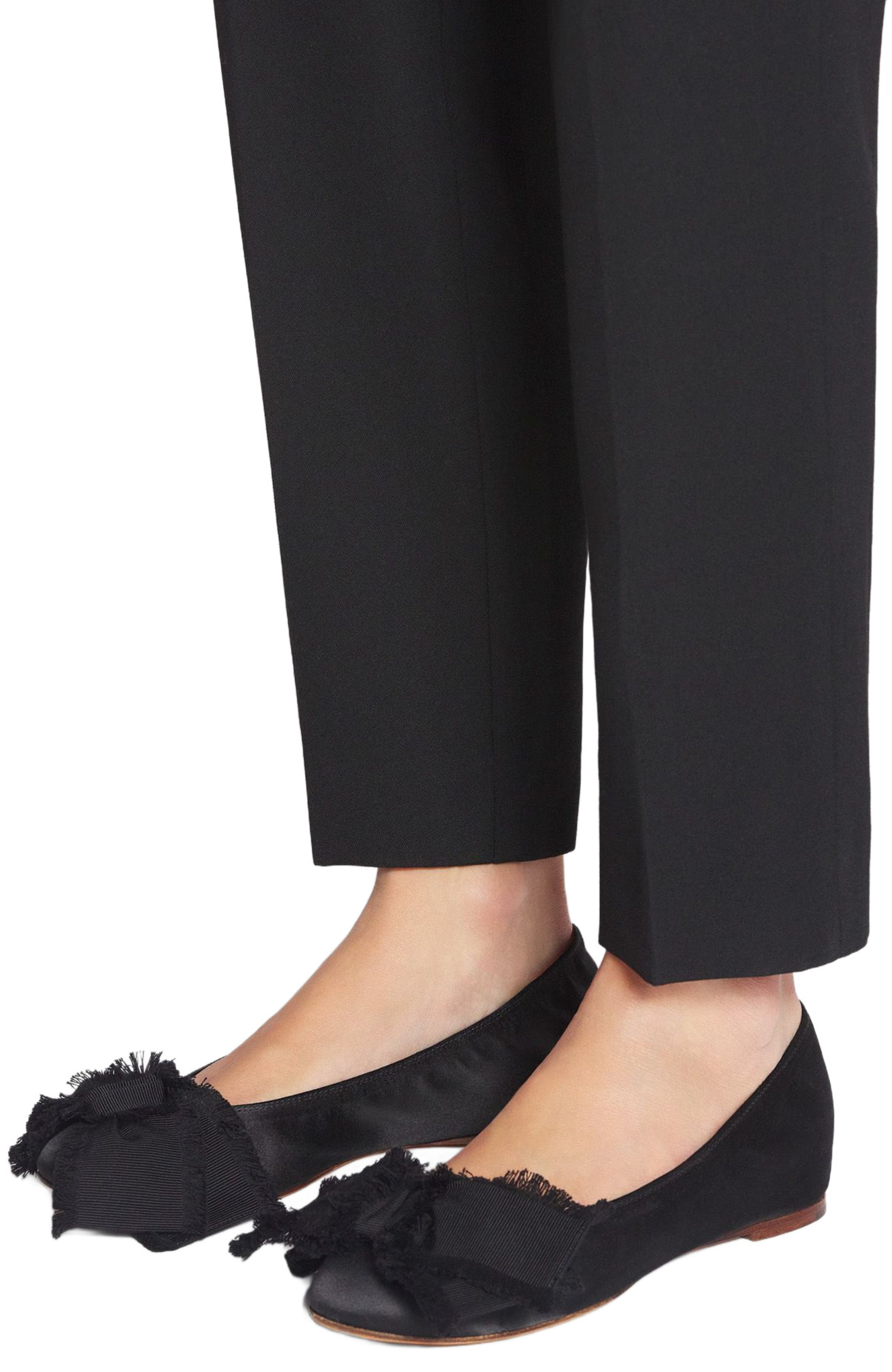 Lanvin Ballerina Flat With A Satin Bow in Black at Nordstrom - 6