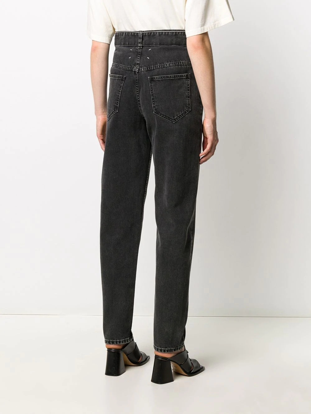 tapered high-waist jeans - 4