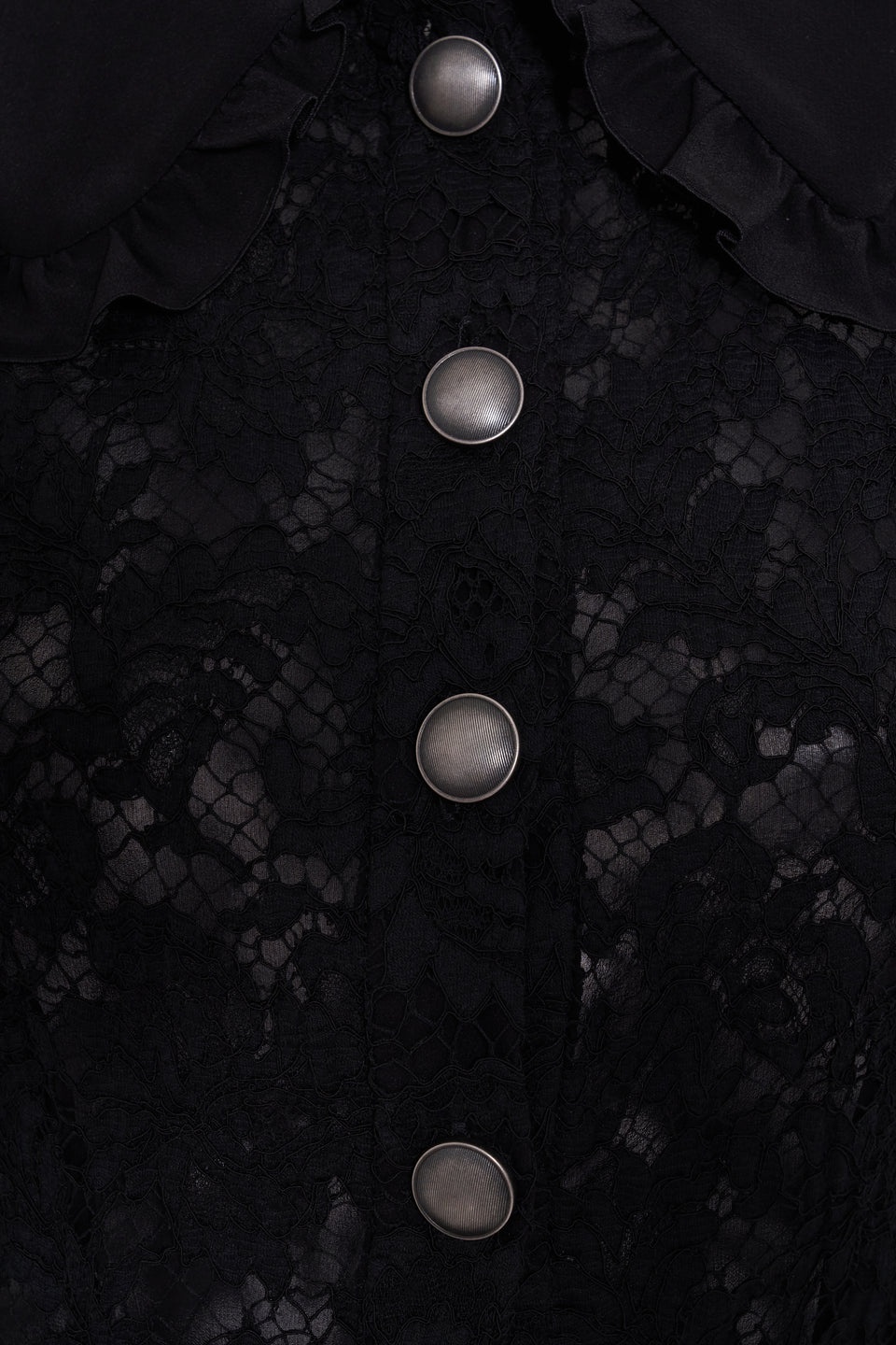 LACE DRESS WITH COLLAR AND BUTTONS - 3