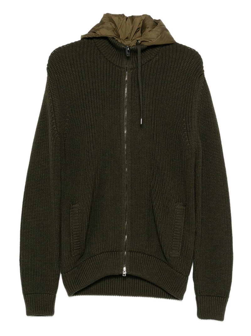 zip hooded cardigan 1