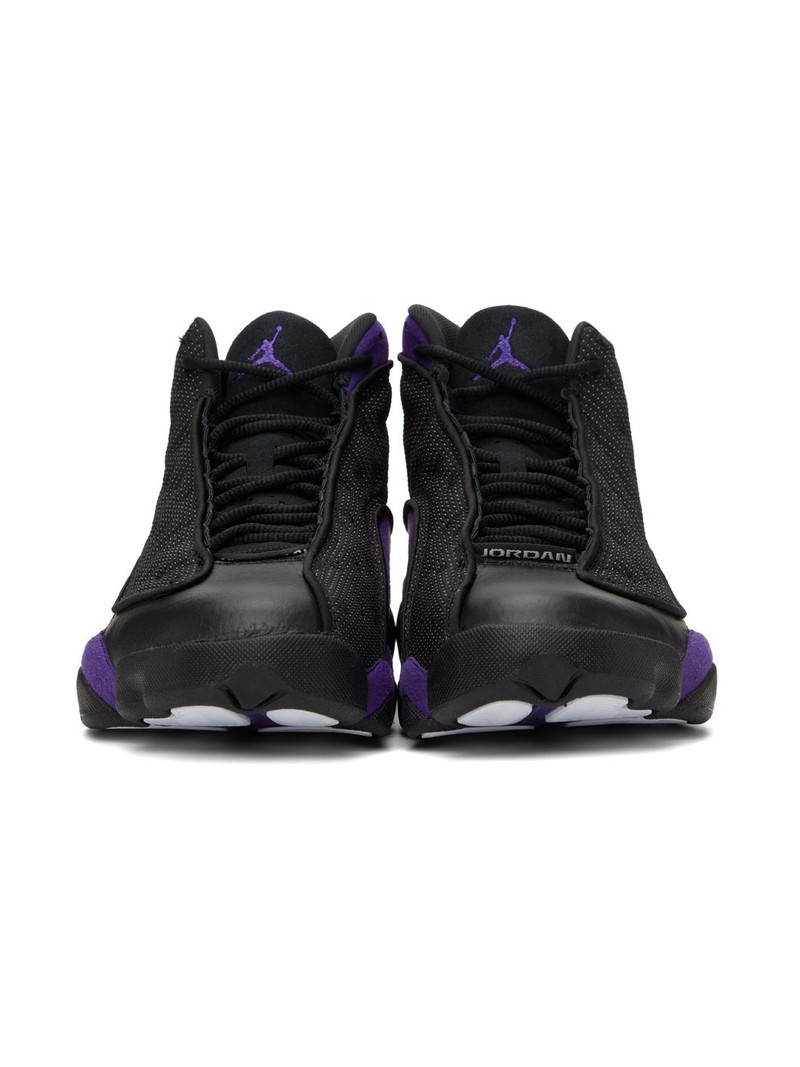 Jordan Black & Purple Air Jordan 13 Retro Sneakers outlook