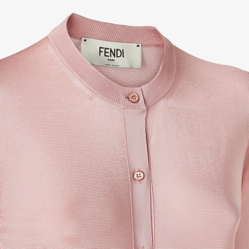 Cardigan Light pink viscose cardigan 3