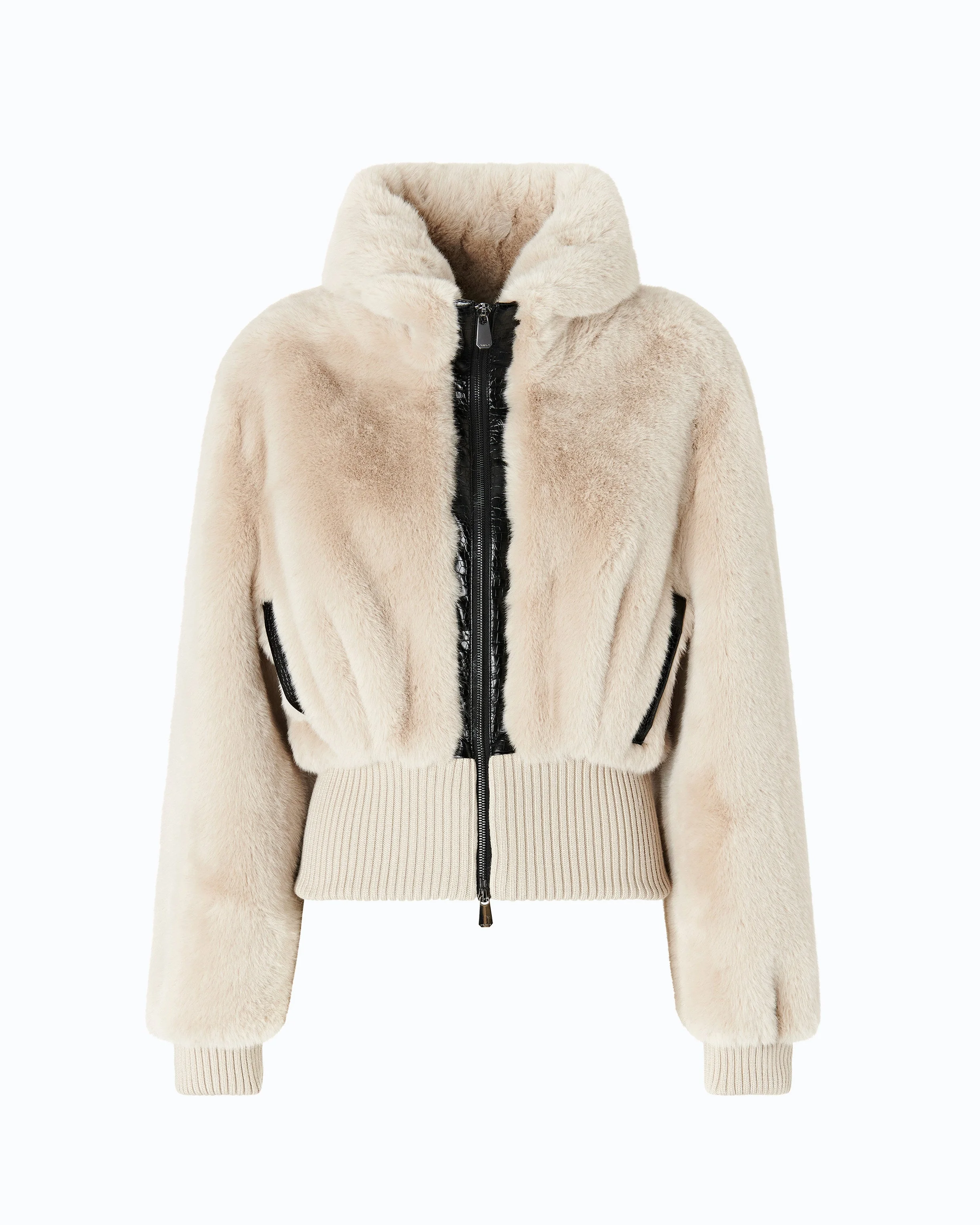 FAUX FUR BOMBER JACKET - 1
