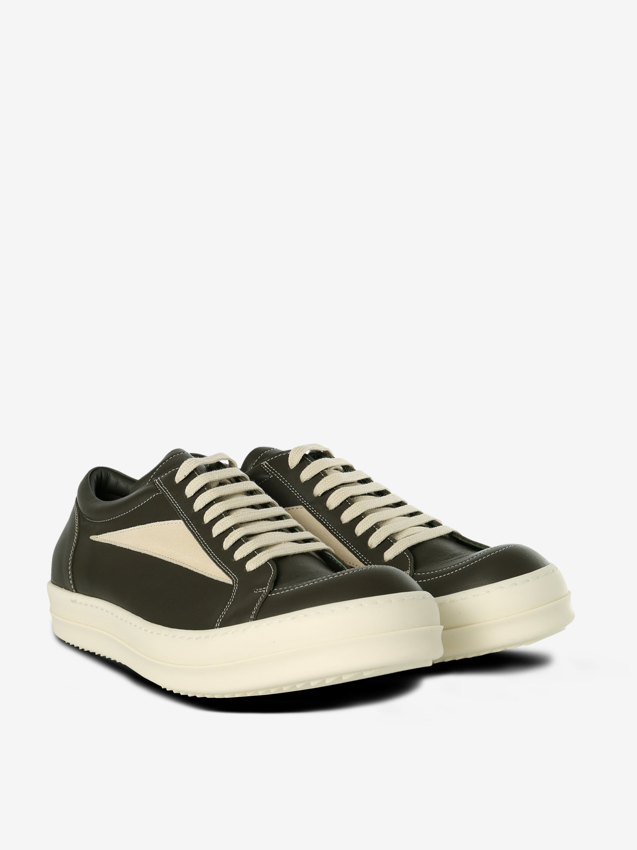 RICK OWENS - Men Scarpe In Pelle Vintage Sneakers - 2
