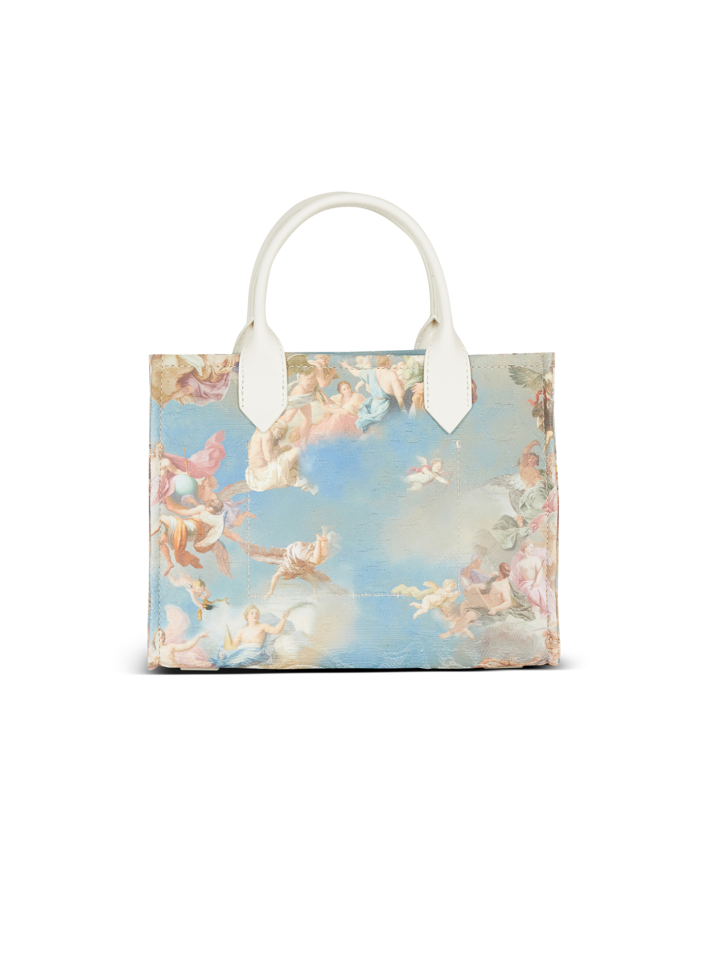 B-Army small Sky print canvas bag with leather details - 3