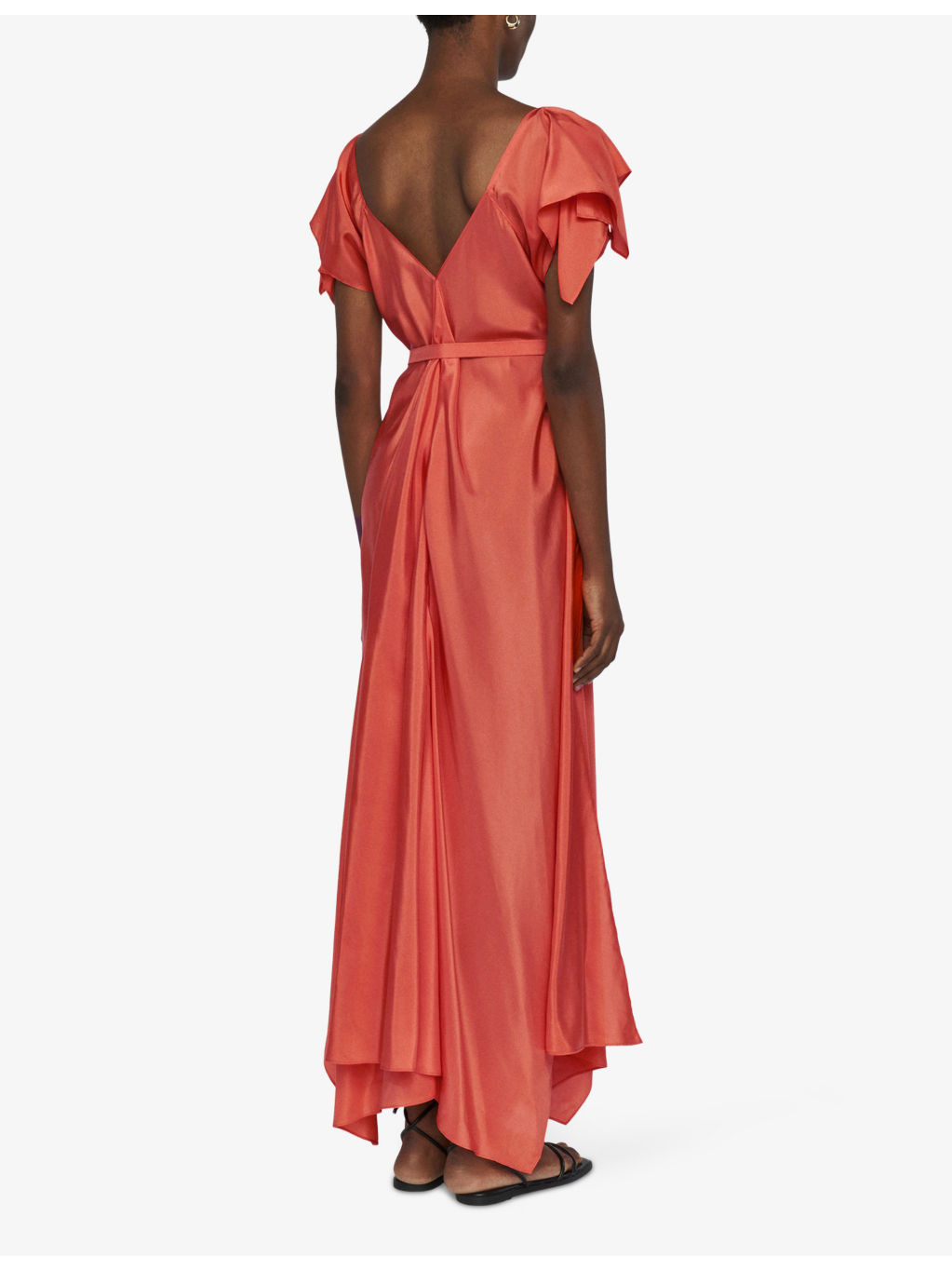 Plumet Asymmetric-Hem Silk-Habotai Maxi Dress - 4