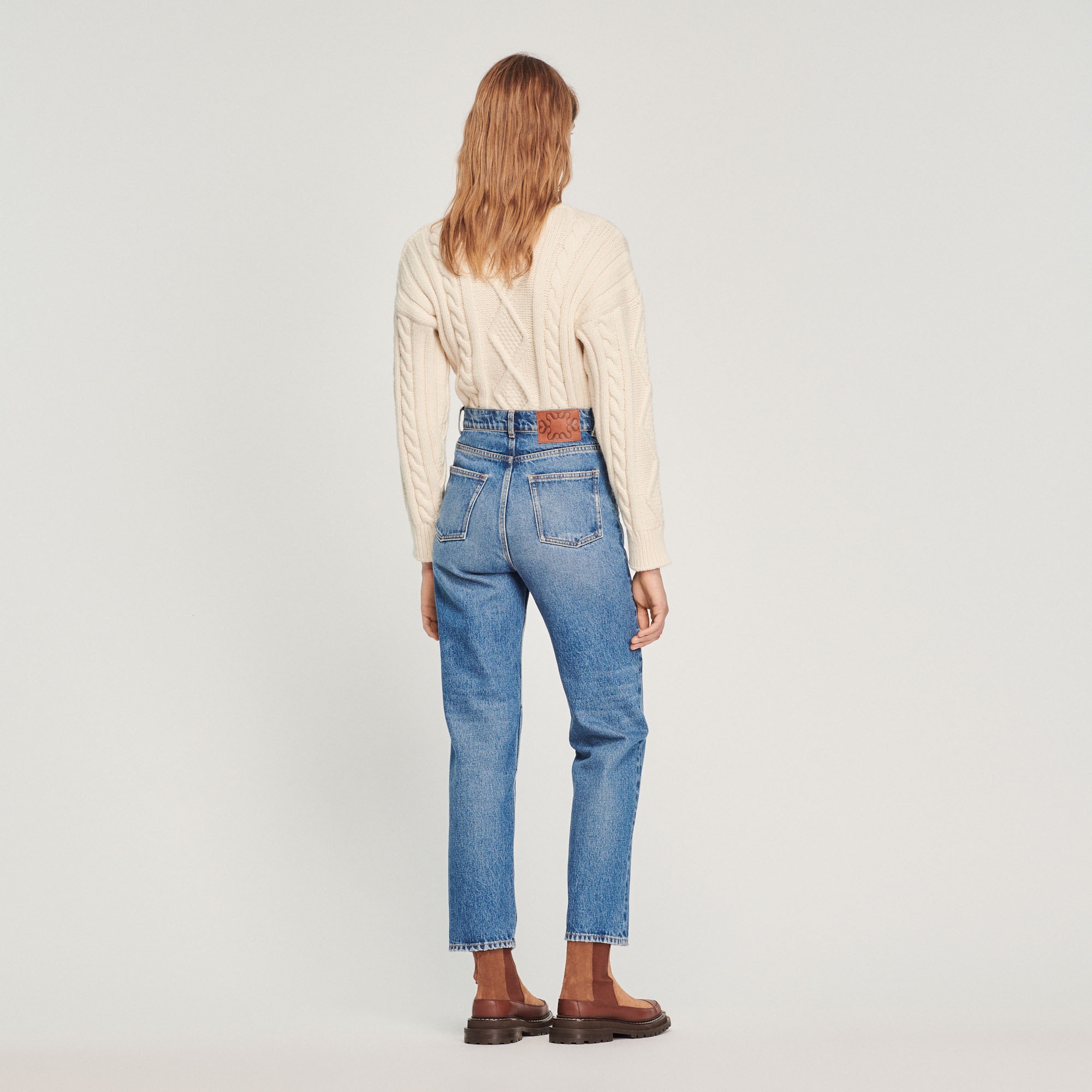 Ripped straight-leg jeans - 6