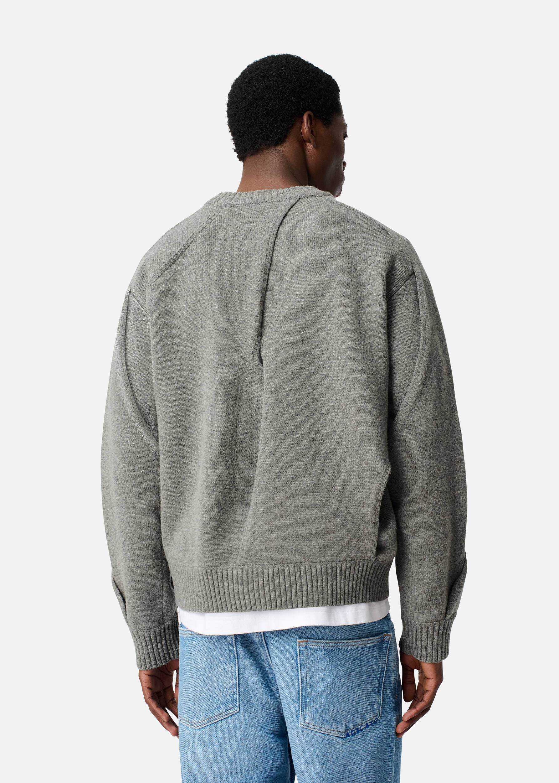 Stitch Panelled Sweater - 3
