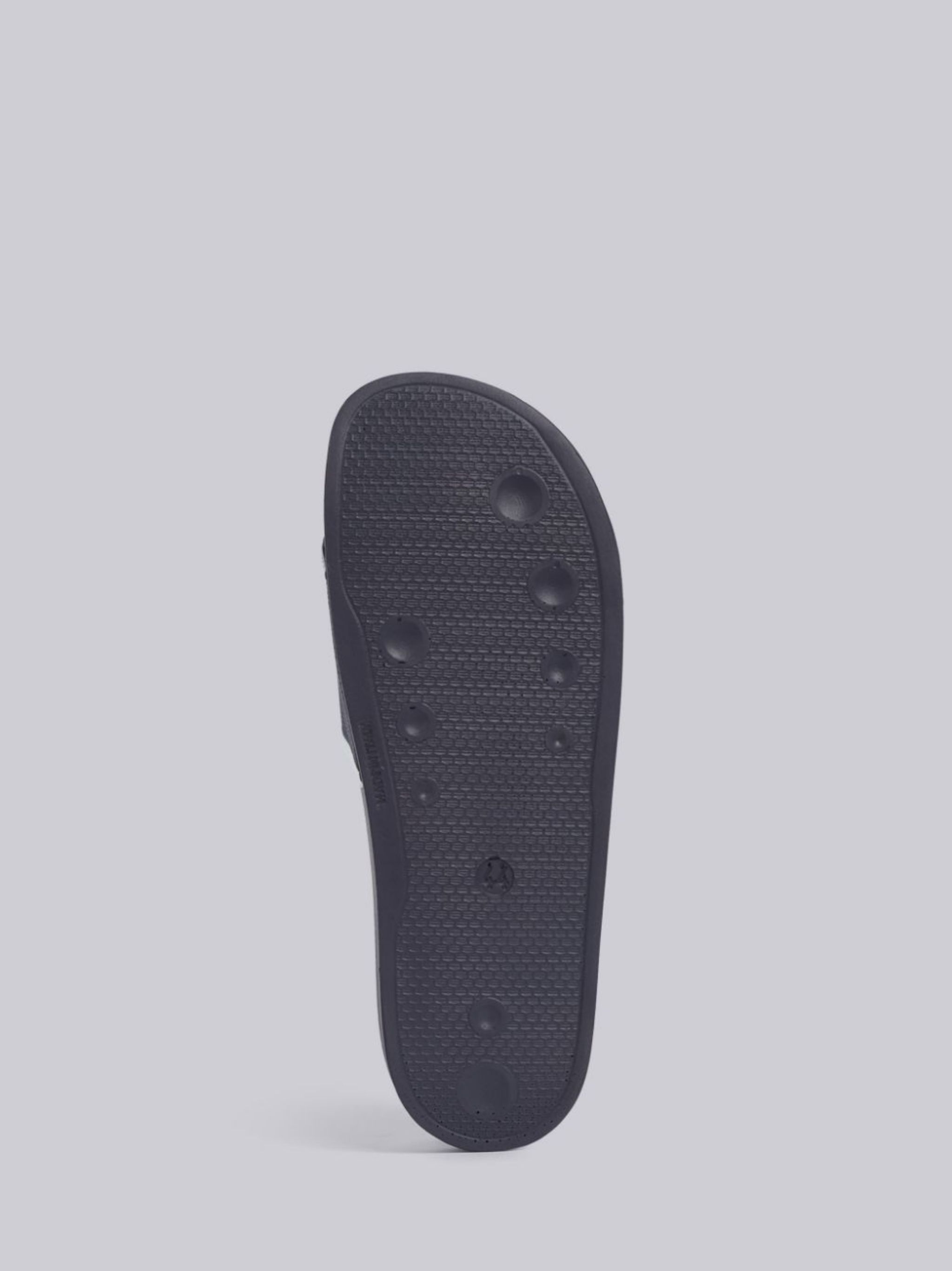 grosgrain-trim terrycloth slides - 5