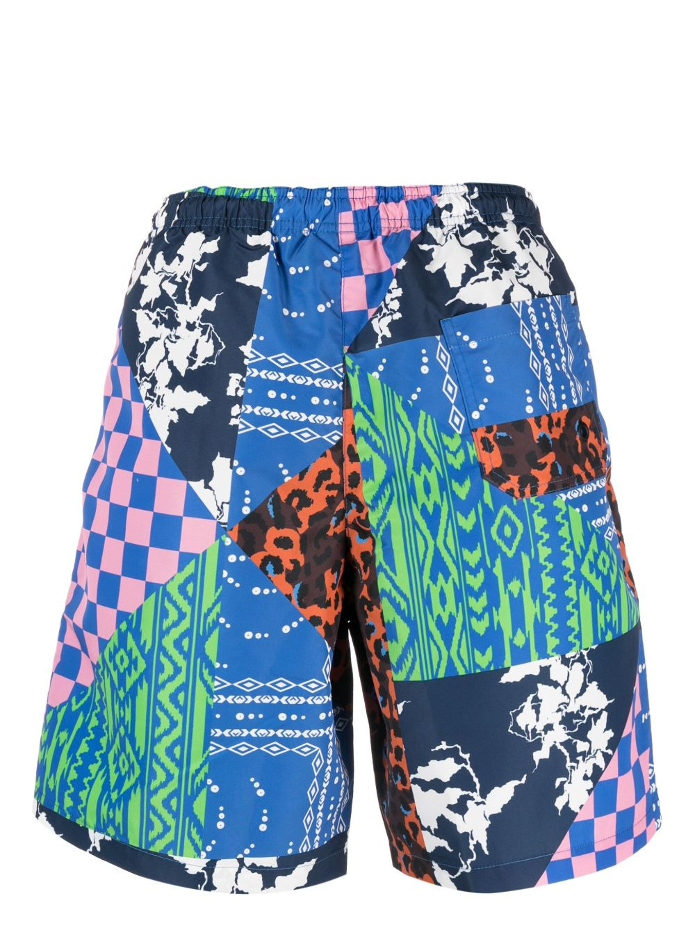 patchwork-print swim shorts - 2