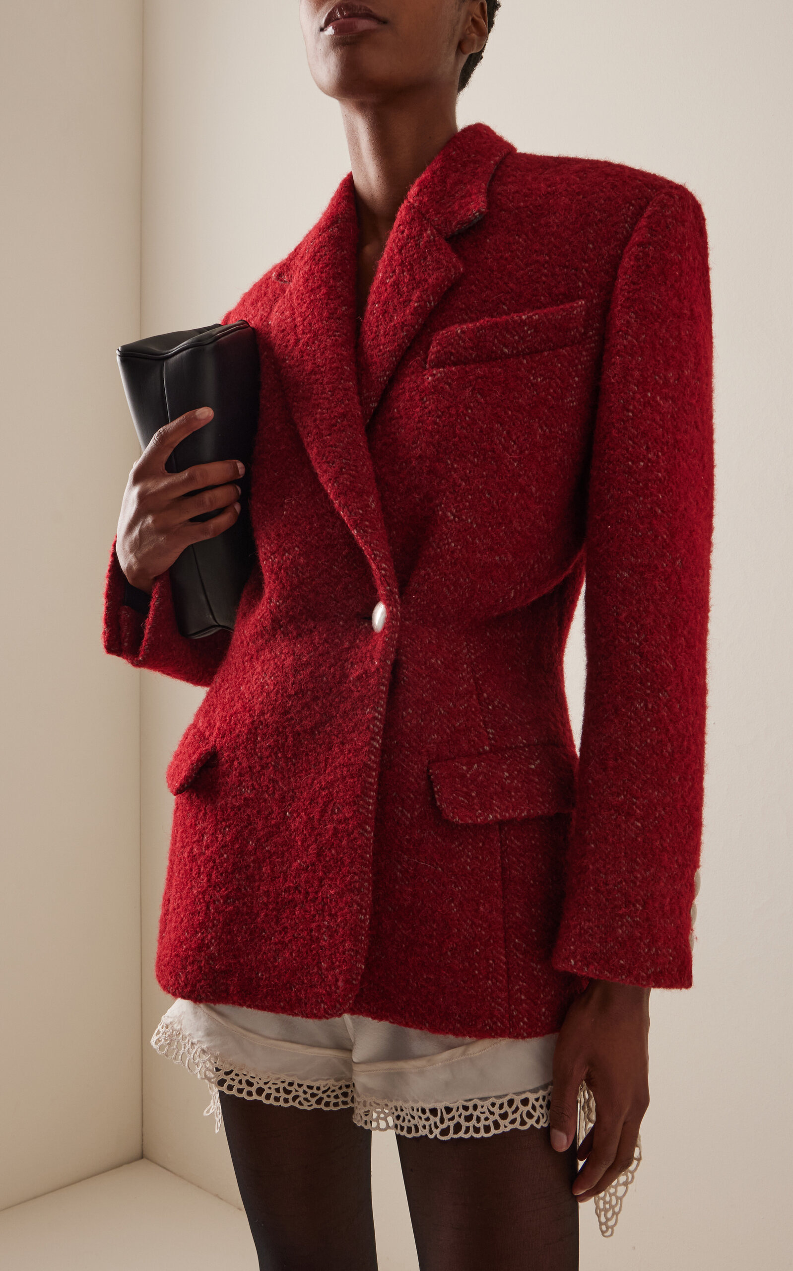 Gallie Boucle Blazer red - 3