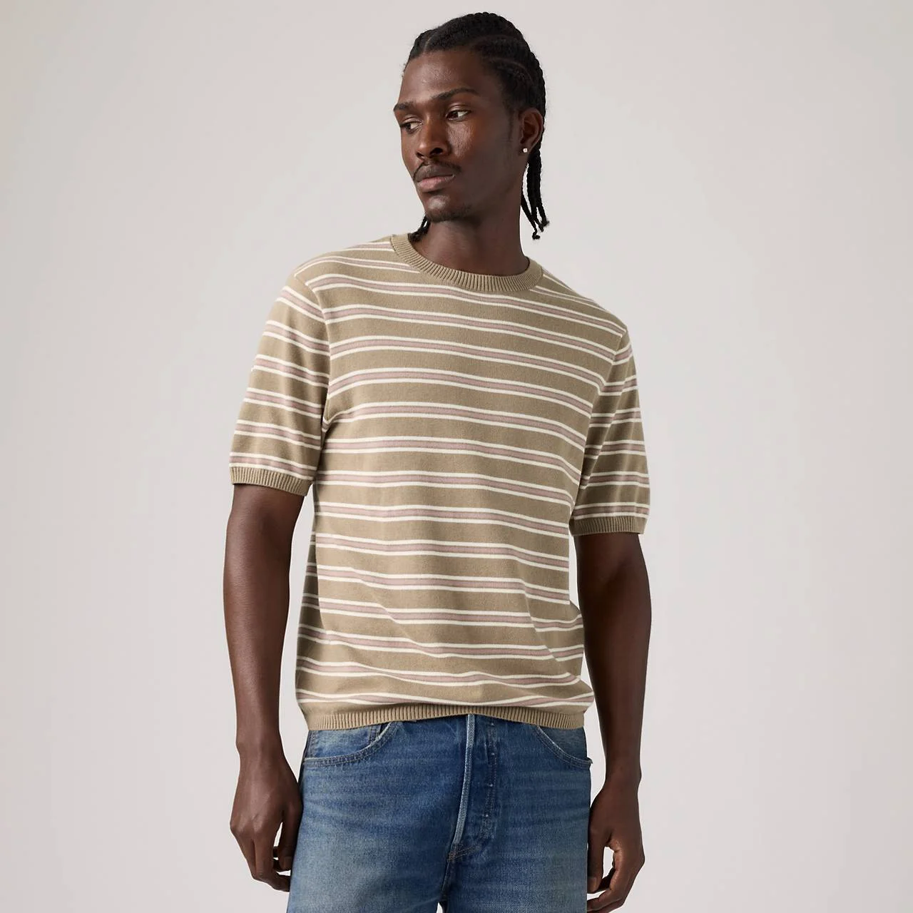 SHORT-SLEEVE SWEATER - 1