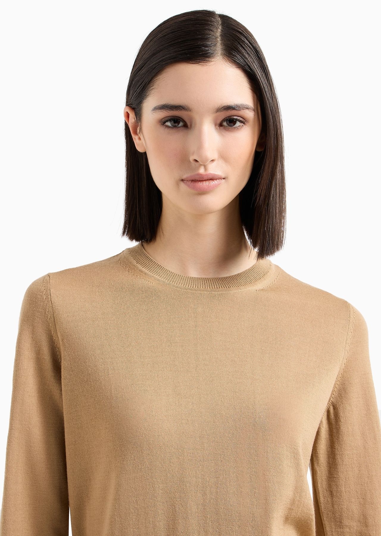 Crew-neck jumper in pure virgin wool - 5