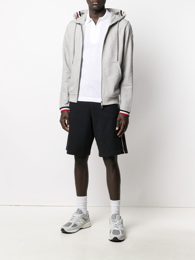 Moncler side-stripe track shorts outlook