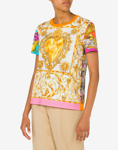 Moschino SCARF PRINT JERSEY T-SHIRT outlook