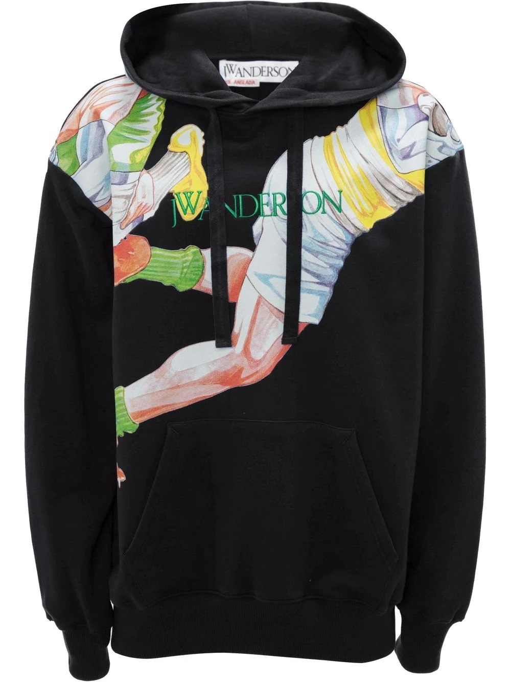 graphic-print logo hoodie - 1