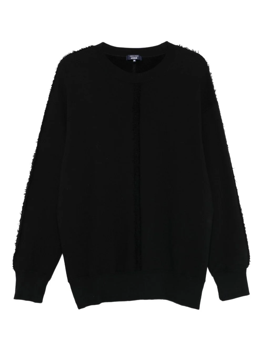 frayed-edge sweatshirt - 1