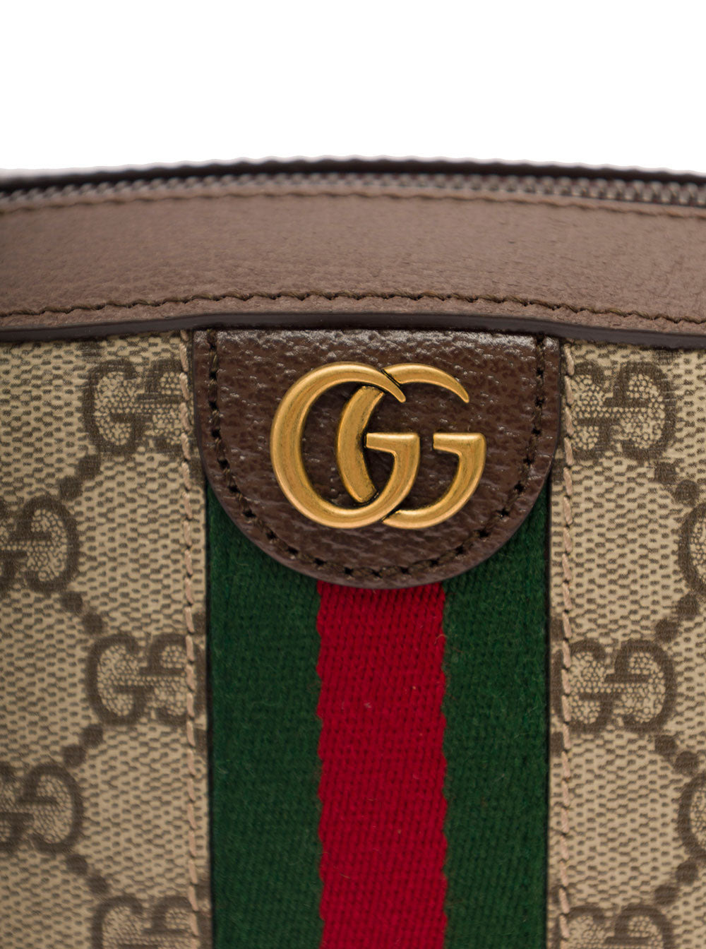 Gucci Men 'Ophidia Gg Small' Beige And Ebony Crossbody Bag With Web Detail In Gg Supreme Canvas Man - 4