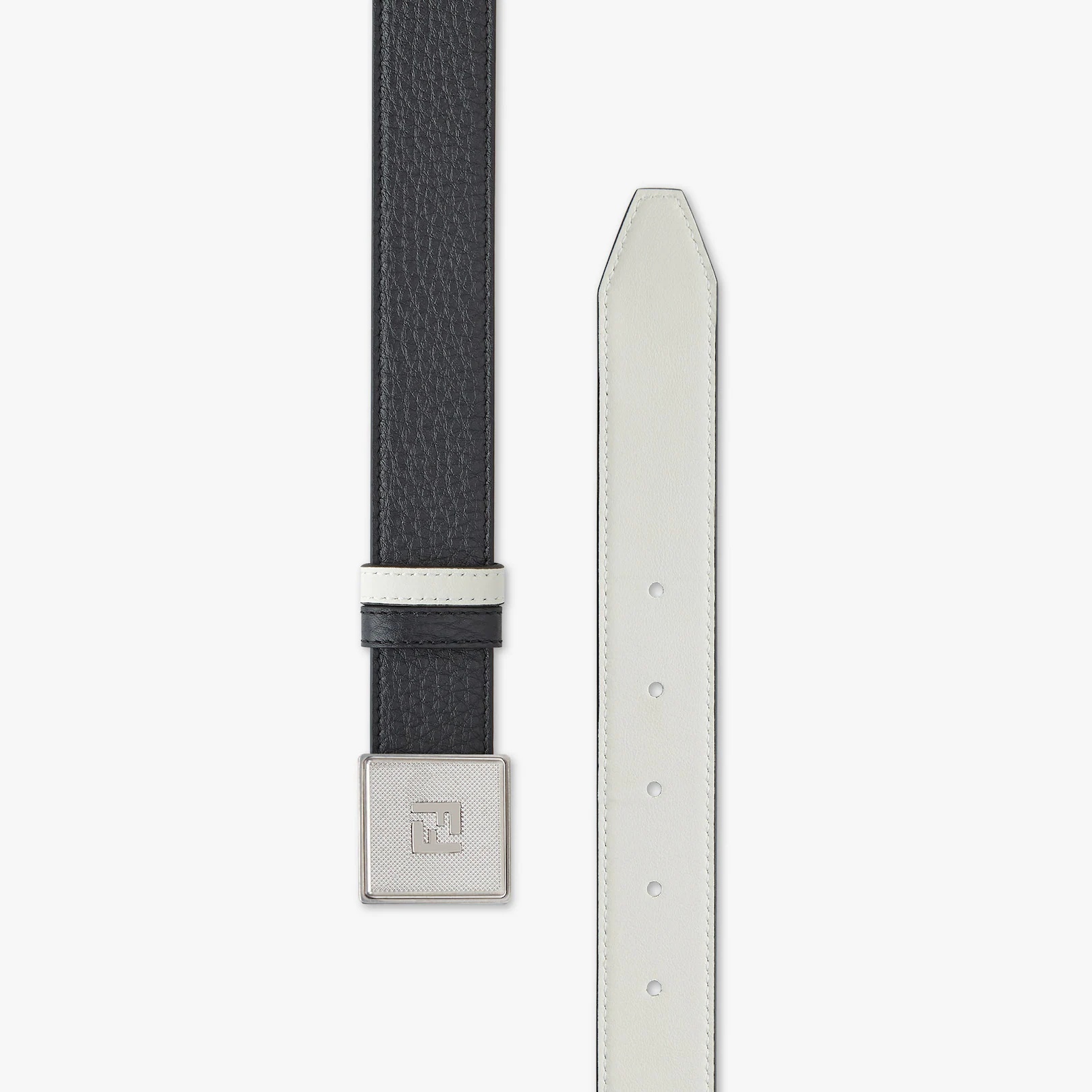Black leather belt - 2