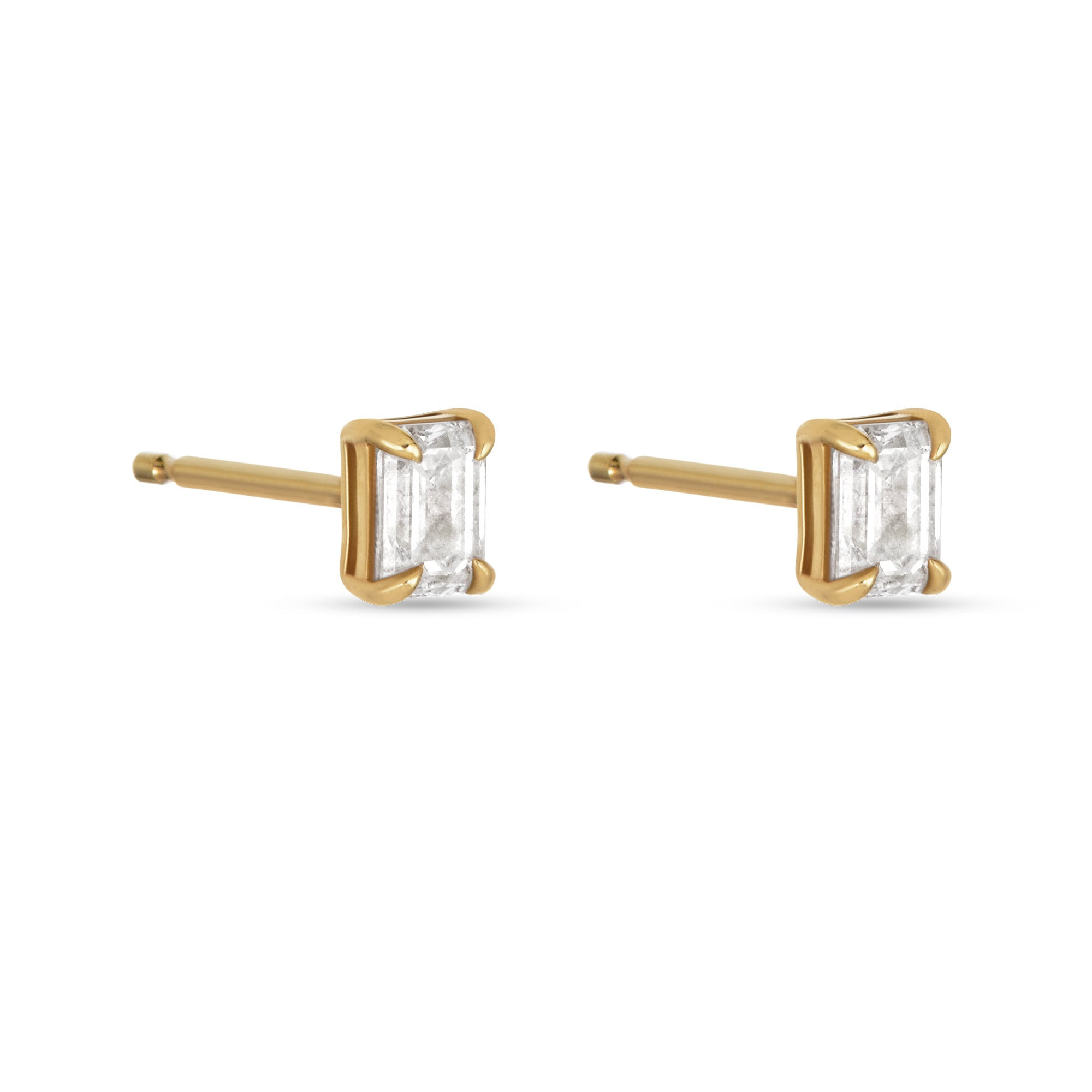 LAB-Created Diamond Mirror Studs - 3
